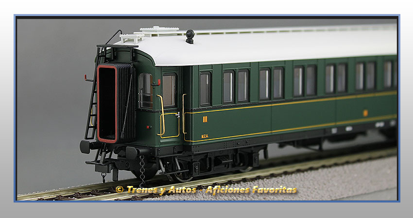 Coche pasajeros verderón Serie 360/576 CW-283 3ª CClase - MZA