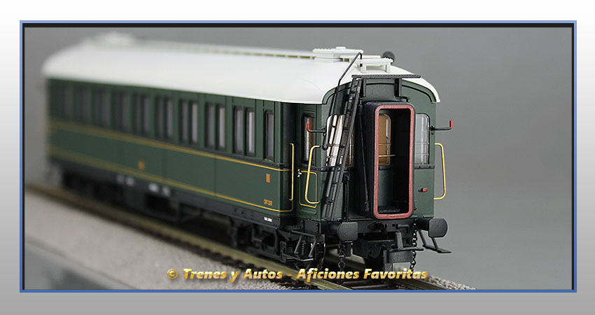 Coche pasajeros verderón Serie 360/576 CW-283 3ª CClase - MZA