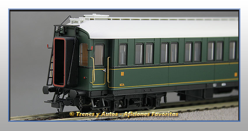 Coche pasajeros verderón Serie 360/576 CW-283 3ª CClase - MZA