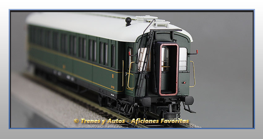Coche pasajeros verderón Serie 360/576 CW-283 3ª CClase - MZA
