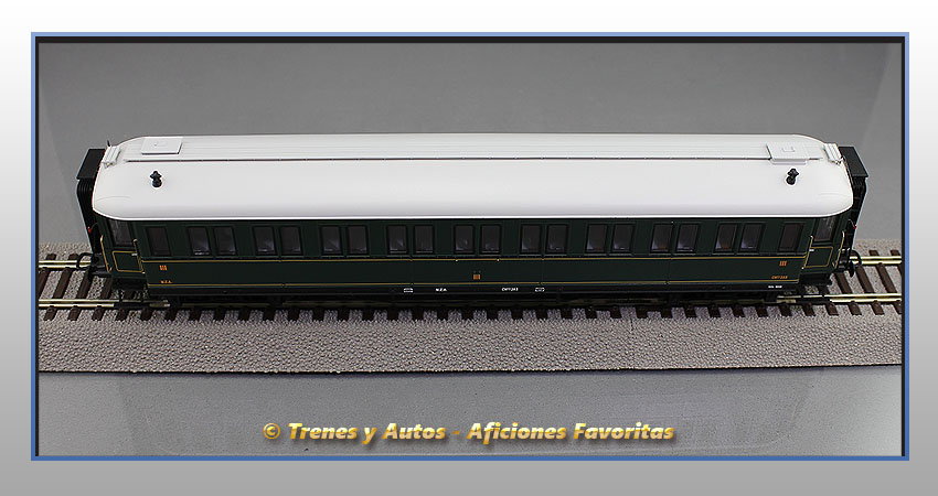 Coche pasajeros verderón Serie 360/576 CW-283 3ª CClase - MZA