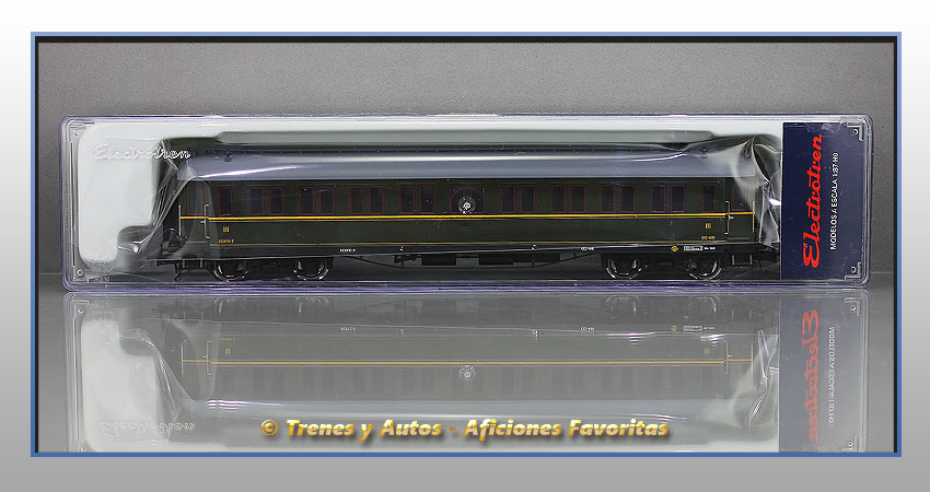 Coche pasajeros verderón Serie 360/576 CC-481 3ª Clase - Renfe