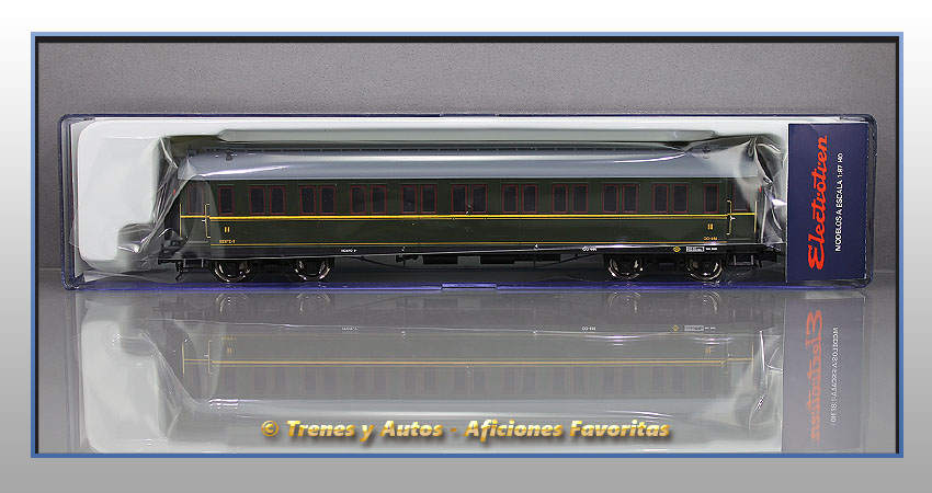 Coche pasajeros verderón Serie 360/576 CC-481 3ª Clase - Renfe