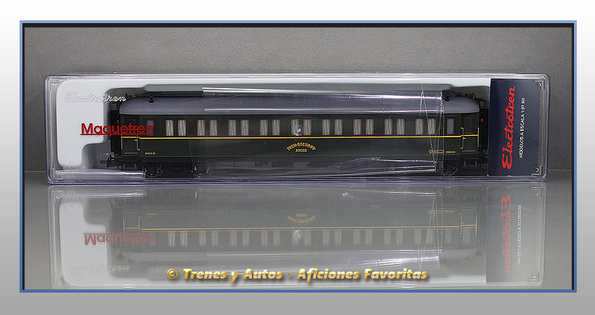 Coche pasajeros verderón tren socorro "Arcos" SSA-600 - Renfe