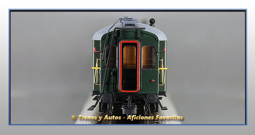 Coche pasajeros verderón tren socorro "Arcos" SSA-600 - Renfe