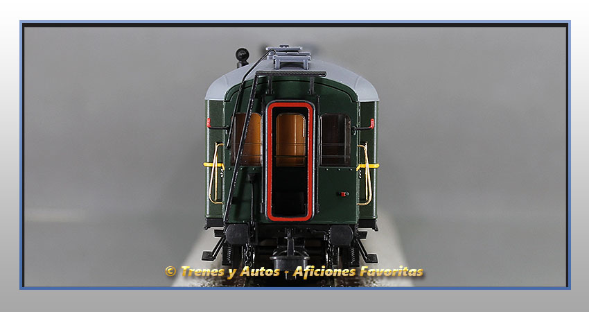 Coche pasajeros verderón tren socorro "Arcos" SSA-600 - Renfe