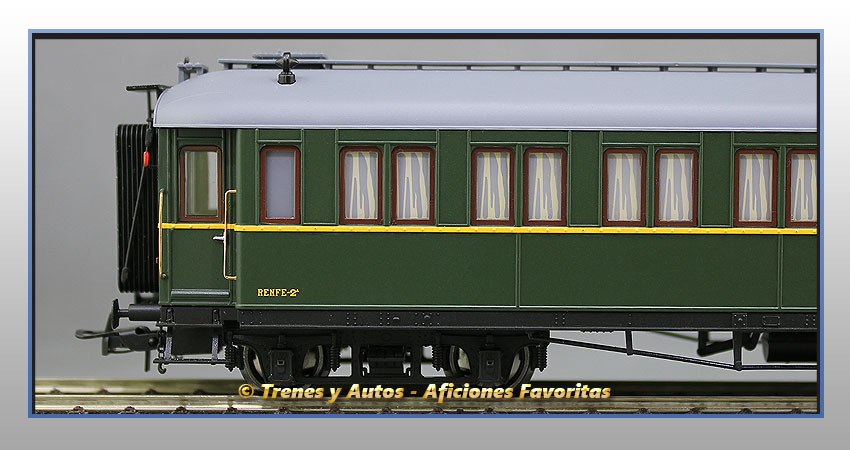 Coche pasajeros verderón tren socorro "Arcos" SSA-600 - Renfe
