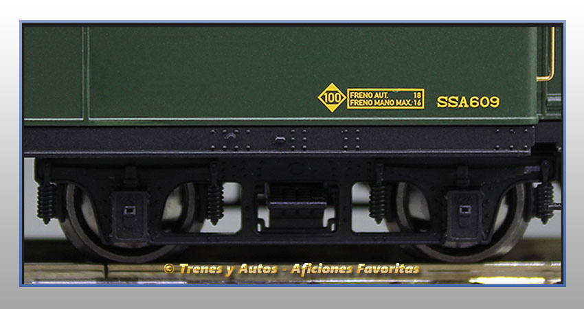 Coche pasajeros verderón tren socorro "Arcos" SSA-600 - Renfe