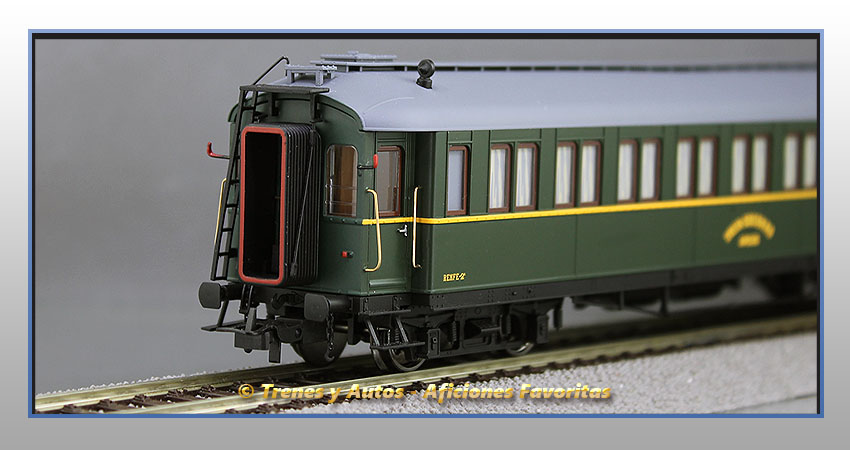 Coche pasajeros verderón tren socorro "Arcos" SSA-600 - Renfe