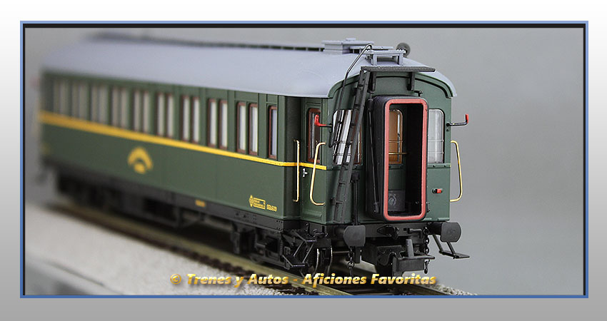 Coche pasajeros verderón tren socorro "Arcos" SSA-600 - Renfe