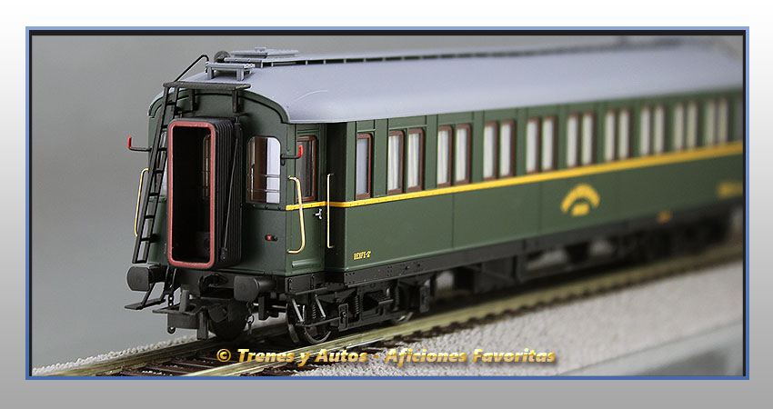 Coche pasajeros verderón tren socorro "Arcos" SSA-600 - Renfe