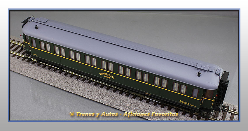 Coche pasajeros verderón tren socorro "Arcos" SSA-600 - Renfe