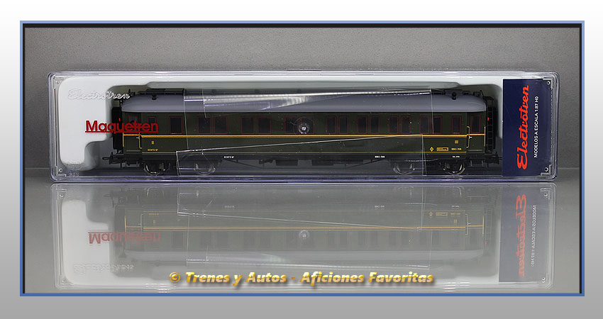 Coche pasajeros verderón Serie 301/318 BBC-318 2ª y 3ª Clase - Renfe