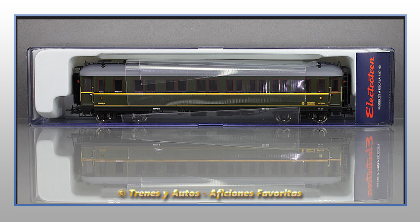 Coche pasajeros verderón Serie 301/318 BBC-318 2ª y 3ª Clase - Renfe