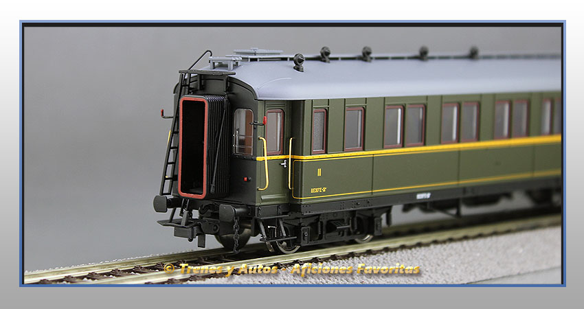 Coche pasajeros verderón Serie 301/318 BBC-318 2ª y 3ª Clase - Renfe