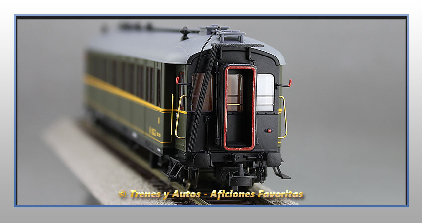 Coche pasajeros verderón Serie 301/318 BBC-318 2ª y 3ª Clase - Renfe