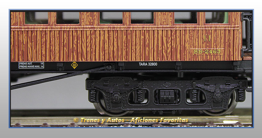 Coche pasajeros costa BB-2463 2ª Clase - Renfe