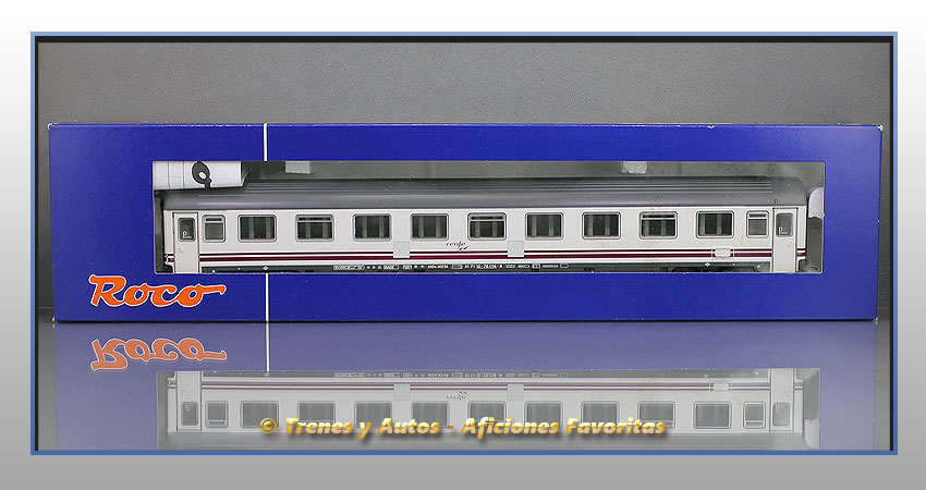 Coche pasajeros Serie 10000 A10x-10014 Pantone "Largo Recorrido" - Renfe