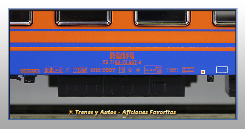 Coche pasajeros Serie 9900 RRR-9907 Restaurante - Renfe