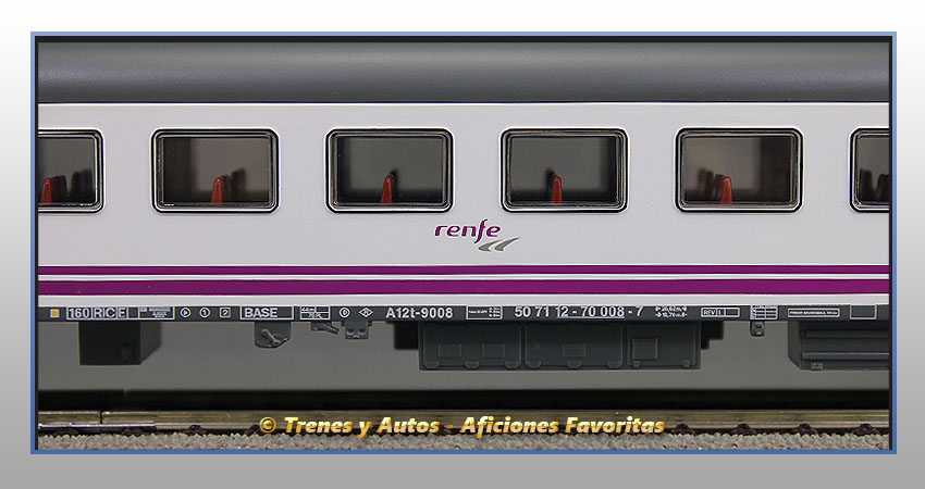 Coche pasajeros Serie 9000 A12t-9008 "Renfe Operadora" Clase 1ª Preferente - Renfe