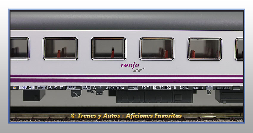 Coche pasajeros Serie 9000 A12t-9103 "Renfe Operadora" Clase 1ª Preferente - Renfe