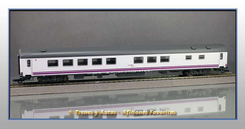 Coche pasajeros Serie 9900 Pantone RRRt-9907 Restaurante - Renfe