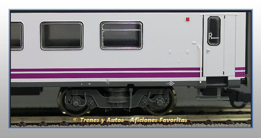 Coche pasajeros Serie 9900 Pantone RRRt-9907 Restaurante - Renfe