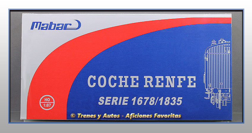 Coche pasajeros Serie 1678/1835 Chv-1832 - Renfe