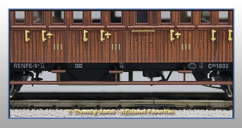 Coche pasajeros Serie 1678/1835 Chv-1832 3ª Clase - Renfe