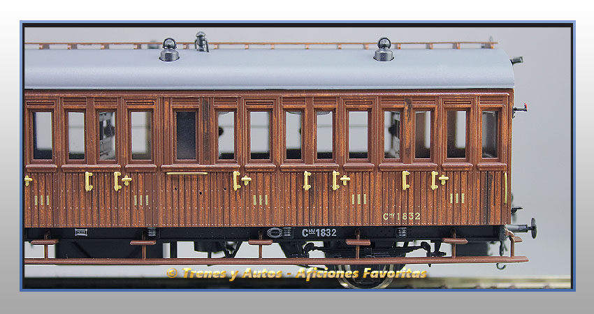 Coche pasajeros Serie 1678/1835 Chv-1832 3ª Clase - Renfe