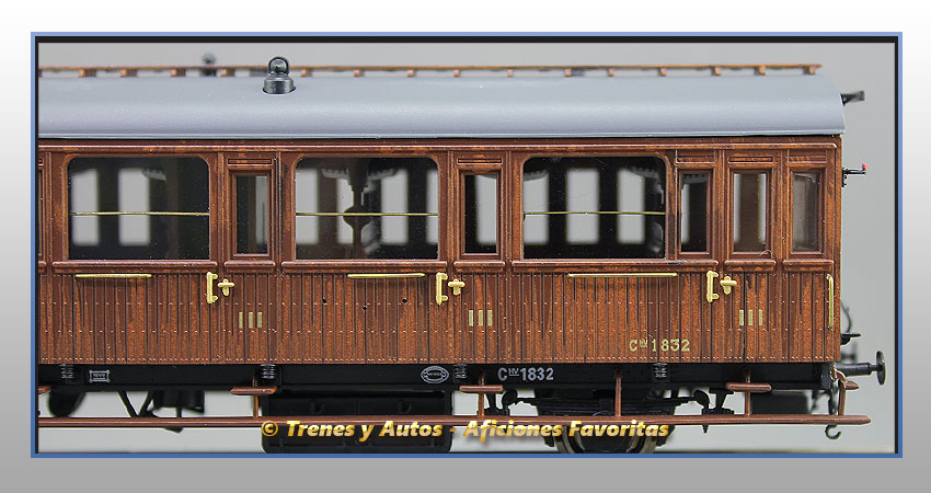 Coche pasajeros Serie 1678/1835 Chv-1832 3ª Clase - Renfe