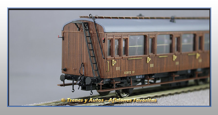 Coche pasajeros Serie 1678/1835 Chv-1832 3ª Clase - Renfe