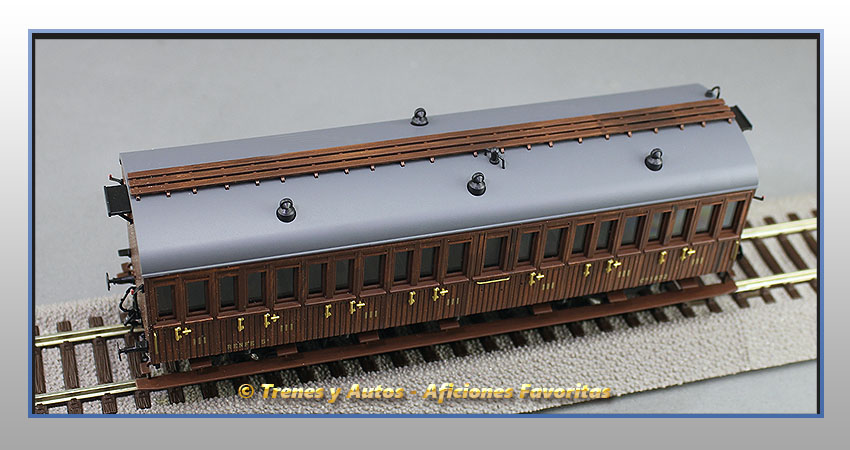 Coche pasajeros Serie 1678/1835 Chv-1832 3ª Clase - Renfe