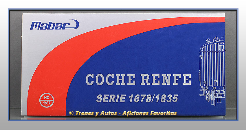 Coche pasajeros Serie 1678/1835 Bhv-1668 - Renfe