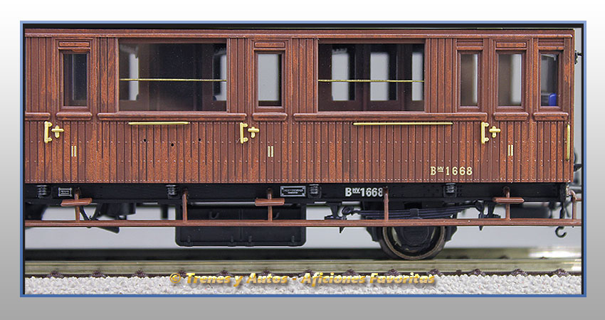 Coche pasajeros Serie 1678/1835 Bhv-1668 2ª Clase - Renfe