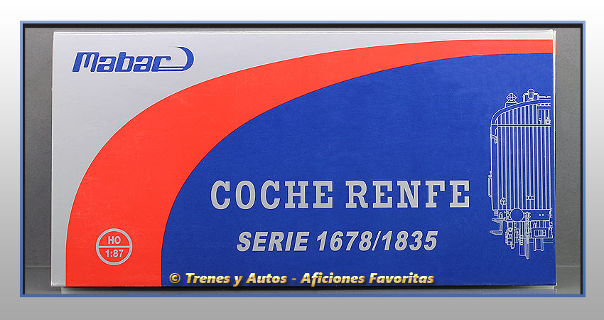 Coche pasajeros Serie 1678/1835 Chv-1779 - Renfe