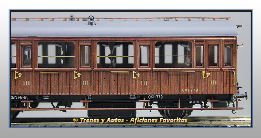 Coche pasajeros Serie 1678/1835 Chv-1779 3ª Clase - Renfe
