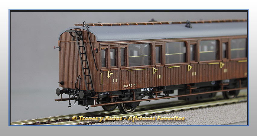 Coche pasajeros Serie 1678/1835 Chv-1779 3ª Clase - Renfe