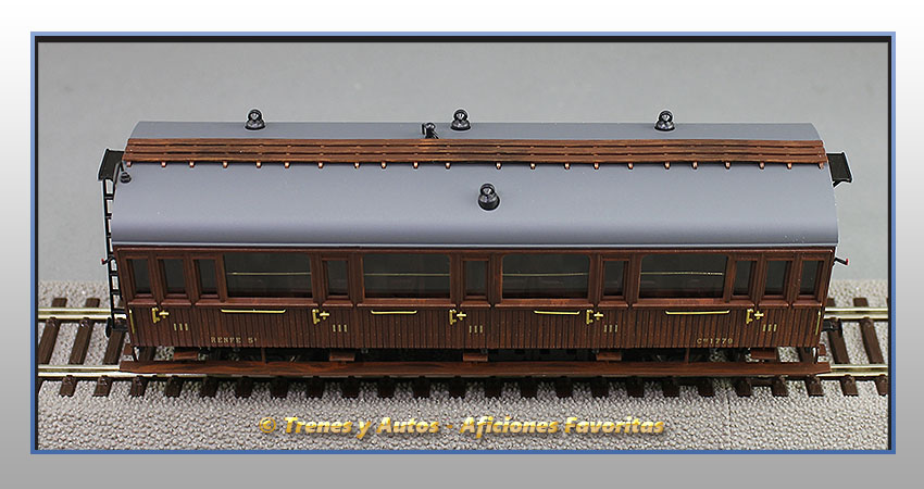 Coche pasajeros Serie 1678/1835 Chv-1779 3ª Clase - Renfe