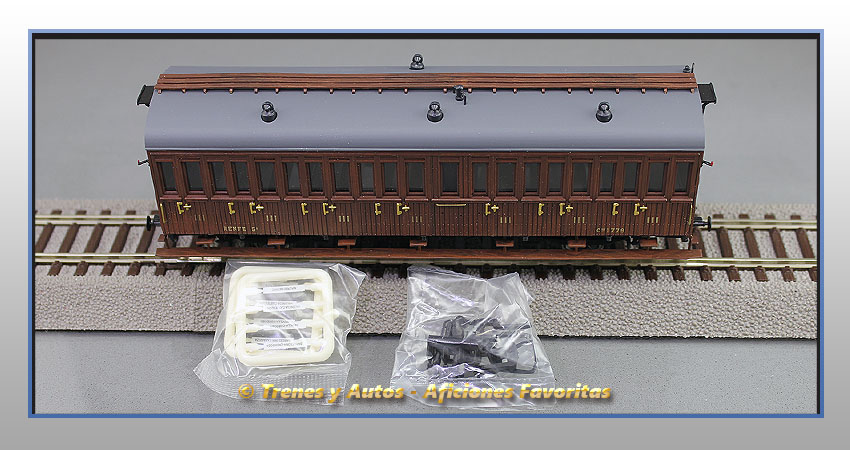 Coche pasajeros Serie 1678/1835 Chv-1779 3ª Clase - Renfe (Complementos)