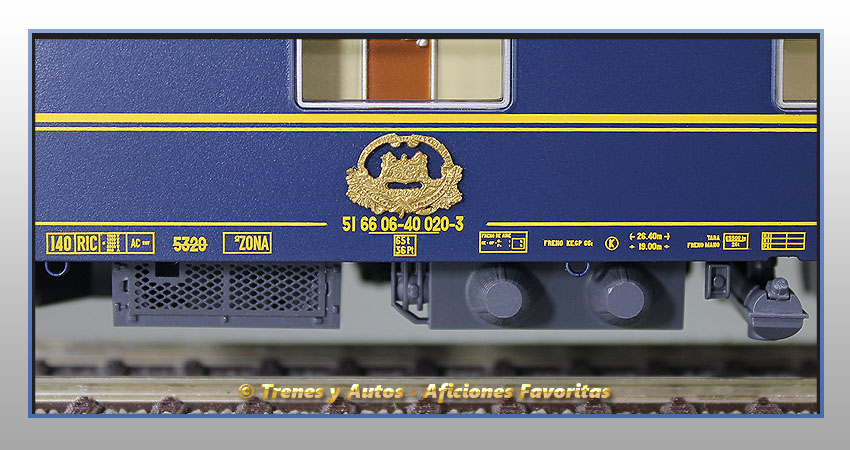 Set Expreso Costa Brava - Coche cama CIWL-5320 - Renfe