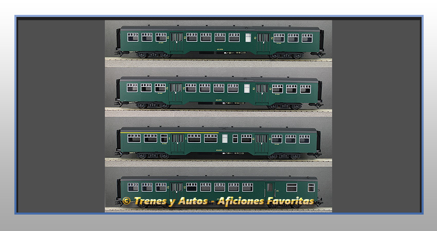 Set coches pasajeros Tipo M2 - SNCB/NMBS