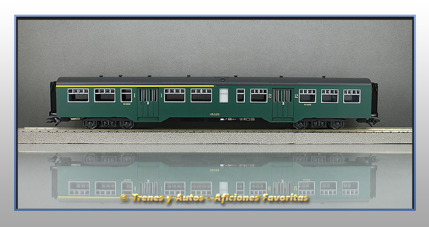 Coche pasajeros Tipo M2 de 1ª y 2ª Clase - SNCB/NMBS