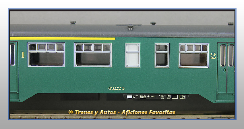 Coche pasajeros Tipo M2 de 1ª y 2ª Clase - SNCB/NMBS