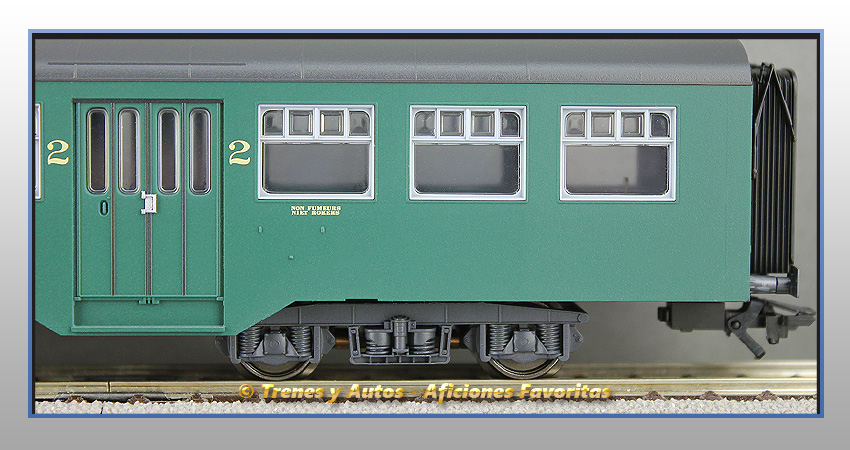 Coche pasajeros Tipo M2 de 1ª y 2ª Clase - SNCB/NMBS