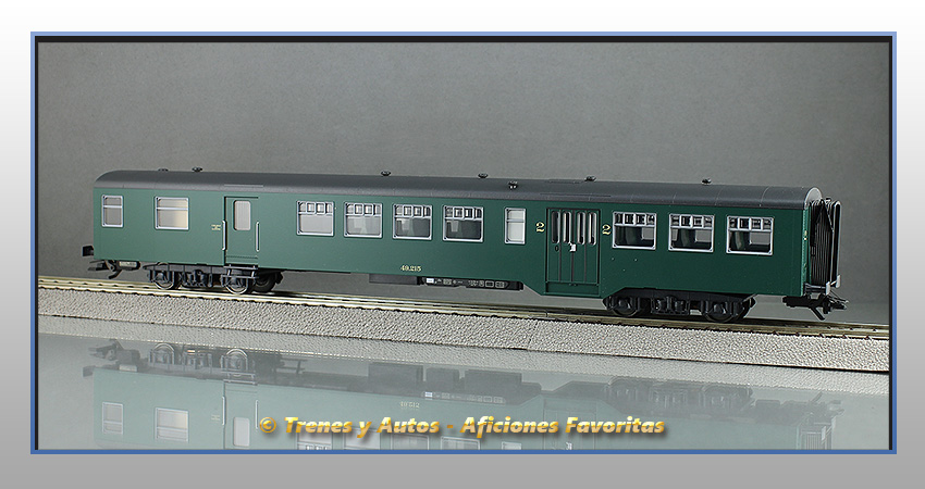 Coche pasajeros Tipo M2 de 2ª Clase y Furgón - SNCB/NMBS