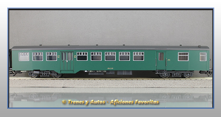 Coche pasajeros Tipo M2 de 2ª Clase y Furgón - SNCB/NMBS