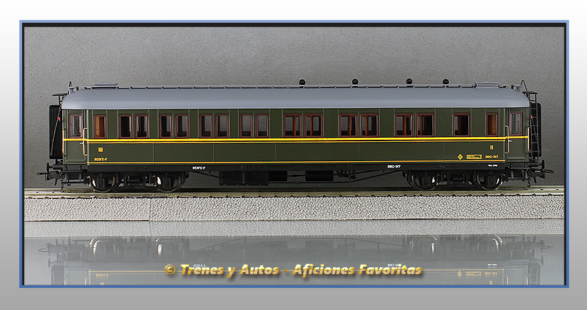 Coche verderón mixto BBC-317 de 2ª y 3ª Clase - Renfe