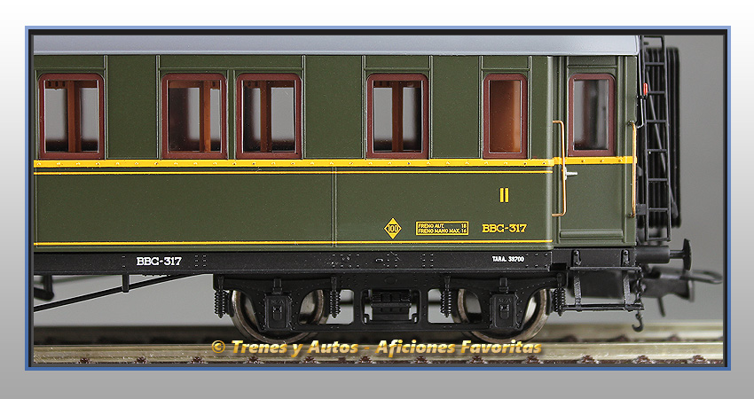 Coche verderón mixto BBC-317 de 2ª y 3ª Clase - Renfe