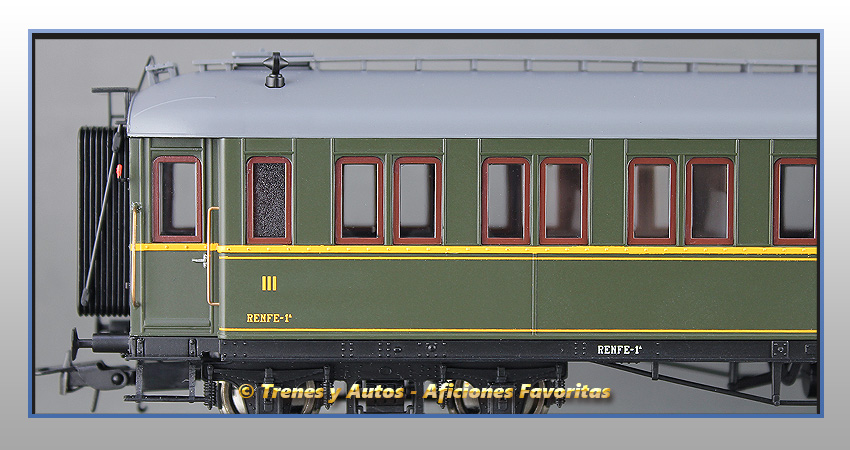 Coche verderón CC-400 de 3ª clase- Renfe